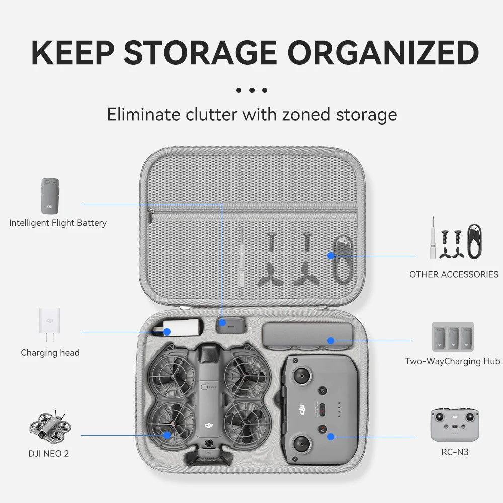 Drone Hard Shell Case - Torba podróżna na akcesoria do drona